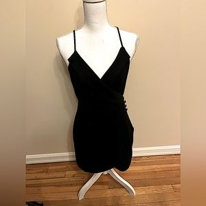 NBD Black Spaghetti Strap Mini Dress